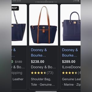 Dooney & Bourke Vintage navy blue luxury purse